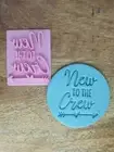 New to the Crew Fondant Embosser Cookie Stamp Baby Shower Sprinkle New Mum