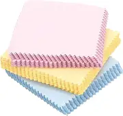 KONTONTY 60 Pack Screen Cleaning Cloths Jewelry Cleaning Silver Polishing Computer Screen Phone Glasses Watch Electronic Device Eyeglass Random Color