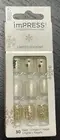IM22Z SNOWFALL KISS IMPRESS PRESS-ON NAILS LE CHRISTMAS SHORT WHITE GLITTER TREE