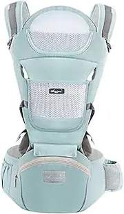 Toyvian Ergonomic Carrier with Hip Seat Waist Belt Carrier for Months Comfortable Breathable Design for Front Facing Use Present