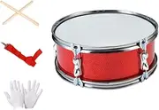 Luwecf 14 in Snare Drum for Musicians with Gloves Percussion Instrument for All Ages, Single Tone 14in