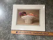 Anne Geddes Baby In A Basket Matted Photo 5 X 7