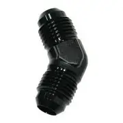 Aeroflow 45° Male Flare Union -6AN, AF827-06BLK