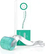 AUDUODUO® Derma Roller 192 Real Needles 0.5 mm,Microneedle Roller for Face, hair & beard growth