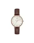 Guess GW0044G2 Rose Gold Brown Leather Watch Women Watches