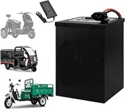HJGHY 72V 16Ah 18Ah 20Ah 25Ah 30Ah LiFePO4 Electric Motorcycle Battery Lithium Iron Phosphate Battery 72V Moped Motorcycle Tricycle Battery