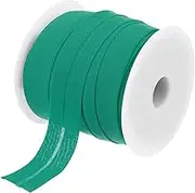 uxcell 3/4 Inch Single Fold Bias Tape Cotton Continuous Bulk Bias Tape for Sewing, Seaming Quilting Hemming Binding Crafts (Dark Green 25 Yards)