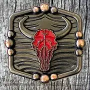 Southwest Buffalo Red Concho CON233-C-RED