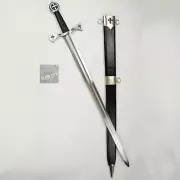 Hand Forged Carbon Steel Holy Knight Templar Viking Sword Sharp Battle Ready