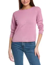 Vince Dropped-Shoulder Boat Neck Linen-Blend Sweater