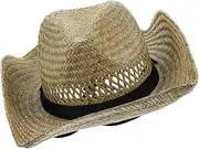 [MOBUTOFU] for Men Classic Wide Brim Summer Beach Hat Rustic Style Sunshade for Outdoor Activities for Dances Performances and Bbqs Trim Olive Green