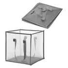 Collapsible Laundry Hamper, Mesh Folding Laundry Basket for Dirty Clothes(Grey)