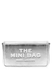 [Marc Jacobs] Marc Jacobs-The Metallic Leather Chain Mini Bag Borse A Tracolla Silver-Donna OS Silver