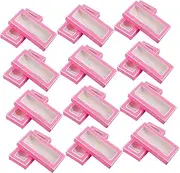 30pcs Eyelash Case with Window Design Empty Eyelash Storage Box for Easy Organization and Protection of False Lashes for Personal and Professional Use