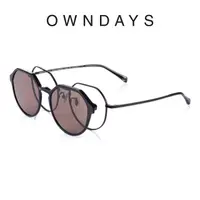 在飛比找momo購物網優惠-【OWNDAYS】SNAP系列磁吸式兩用光學偏光墨片鏡框(S