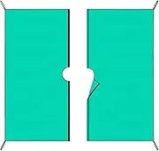 Landscaping Tarp - Garden Ground Cover,Heavy Duty Waterproof Barrier 79 X 79 Inches Blocker Mats for Flower Grass Yard Gardening Driveway Lawn