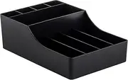 TableCraft 12637 Coffee Condiment and Cup Storage Organizer, 9 Compartments, Durable BPA-Free PP Plastic, Black, Dishwasher Safe, Ideal for Restaurants, Cafés & Breakfast Buffets