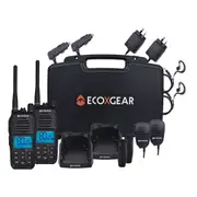 ECOXGEAR EXG500 5 Watt IP67 Long Range UHF CB Handheld Radio Deluxe Twin Pack