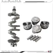 4Pcs Piston & Rings Kit 23041-2B610 w/Crankshaft For Hyundai Kia Accent Rio DOHC