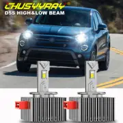 2X D5S D5R LED Headlight Bulb High Low Beam 6000K white For FIAT 500X 2020-2021 (for: Fiat)