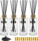 Reed Diffuser Bottle Set of 4 Glass Diffuser Bottles 5oz/155ml Clear Empty