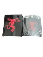 Fireball Dragon Logo Flask Black