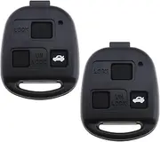 ECSiNG 2 Sets Car Remote Key Shell 3 Buttons Rubber Button Pad Switches Compatible with FJ Cruiser Landcruiser Landcruiser Colorado GX LX RX Keyless Entry Key Fob