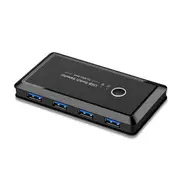 KVM Switch USB 3.0 Switch Selector 2 Port PCs Sharing 4 Devices USB 2.0 for Keyboard Mouse Scanner Printer Kvm Switch Hub