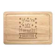 You're My Favourite Solicitor Stars Rectangular Wooden Chopping Board Funny Best