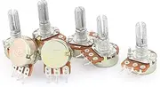 Aexit (Potentiometer) PCS B10K 10K Ohm 6mm Knurled Shaft Single Linear Adjustable Taper Rotary (45ry62qf407) Knob Potentiometers