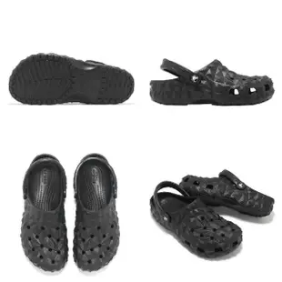 【Crocs】洞洞鞋 Classic Geometric Clog 男鞋 女鞋 黑 經典榴槤克駱格 涼拖鞋 卡駱馳(209563001)