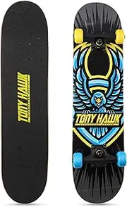 'Tony Hawk 31'' Skateboard - Signature Series Skateboard with Pro Trucks, Full Grip Tape, 9-Ply Maple Deck, Ideal for All Experience Levels'