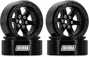 INJORA 1.3 Aluminium Beadlock Wheel Rims - Negative Offset -4.05mm for TRX4M SCX24 Upgrade 1/24 1/18 RC Crawler Car