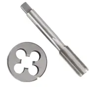 M12 x 1mm HSS Metric Tap And Die Set Thread Tap And Round Thread Die Right Ha...
