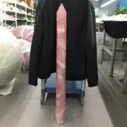 16LB Top Natural Pink Rose Quartz Crystal Obelisk Crystal Tower Wand Point Reiki