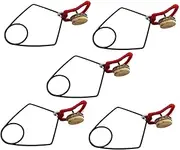 Ｓｉｍｈｏａ 5 Pieces Flute Button Key Pad Indentation Clips Flute Repair Tools Metal for Musician