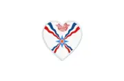 Patch badge print flag country heart assyria assyrian