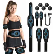 Abdominal Massager EMS Waist Belt Muscle Toner Abs Leg Training Body Slimming Us