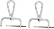 [Hellery] 2x Snap Hook Swivel Clasp Lobster Clasp Snap Hook Detachable Bag Buckle Accessory Hardware
