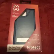 ZAGG Everest Snap iPhone 15 Pro Max Case with Kickstand Marine Blue New