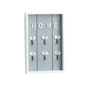 Wooden Key Box Shabby Wall Hanging Storage Keys Hook Cabinet Home Decorations