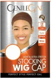 Gentle Gal Brown Wig Stocking Cap. Light & Ultra Stretch( 3 packs)