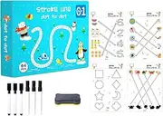 Kids Tracing Book | Toddler Preschool Tracing Workbook | Reusable Scribble Workbook, Educational Painting Book, Control Training Learning Activities