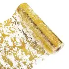 Table Cloth Easy to Roll Back Runner Golden Glitter Set for Weddings Christmas
