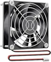 Ronyaoko 80mm x 25mm 12V DC Brushless Cooling Fan PC Computer Cooling Fan Case Cooler 8cm Protective Cover 2pin for Server