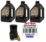 Yamaha Grizzly 450 Oil Change Tune Up Kit Synthetic Blend NGK Plug Filter YFM450