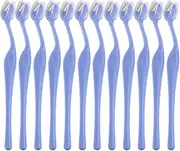 12 Pcs Micro Eyebrow Razor Facial Hair Remover Shaver Eyebrow Trimmer Portable Facial Hair Sharp Removers for Women and Men