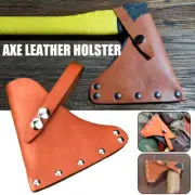 Real Leather Axe Blade Cover Safe Sheath Head Protetive Case for Lumbering Camp