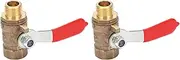 2Pcs Ball Valve 1/4 2 Points Multilayer 错误 Air Compressor Accessories