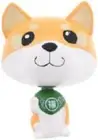 Terakoya Furifuri Magnet Maneki Shiba (Brown)